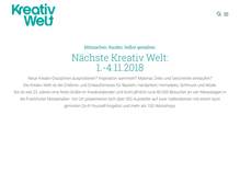 Tablet Screenshot of kreativ-welt.de